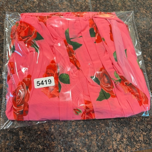 New! Sau Lee Sonia Mni Dress in Pink Rose Print 45419 - Picture 16 of 16